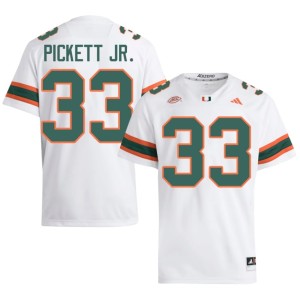 UM Booker Pickett Jr. White College Football Replica #33 Men Jerseys 254013-555