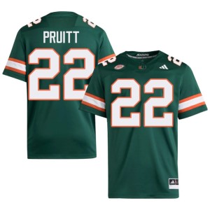The U Limited Men's #22 College Football Green Cam Pruitt Jersey 408861-733