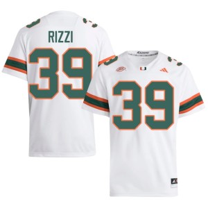 Miami White Casey Rizzi #39 College Football 2026-27 Men Jersey 842497-998