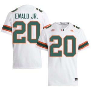 UMiami Hurricanes #20 College Football White Men Chris Ewald Jr. 2026 Jersey 277172-726