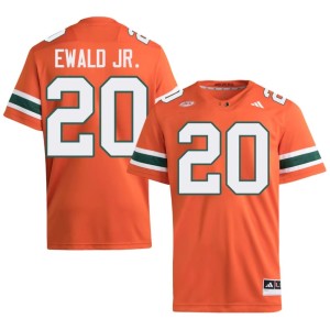 Miami Hurricanes University Men Chris Ewald Jr. Orange #20 College Football Jersey 841770-496