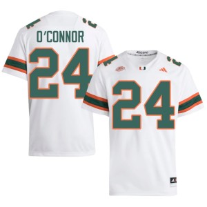 The U White #24 Embroidery College Football Ethan O'Connor Men's Jerseys 876411-314