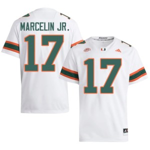 UMiami Hurricanes Ezekiel Marcelin Jr. Men's 2026-27 #17 College Football White Jerseys 452440-267