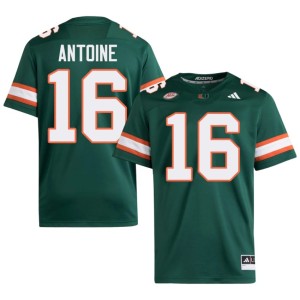 UMiami Official Ja'Boree Antoine Green College Football Mens #16 Jerseys 118565-830