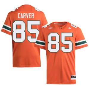 Canes #85 College Football Orange Men Jackson Carver University Jerseys 910492-119