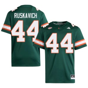 Miami #44 Owen Ruskavich NCAA College Football Mens Green Jersey 678387-892