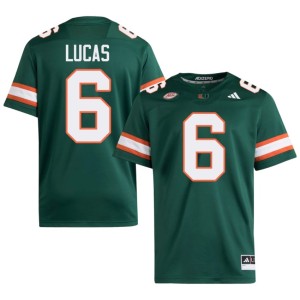 Miami Hurricanes Green Mens Xavier Lucas College Football High School #6 Jerseys 328197-598