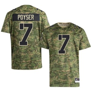 The U #7 Stitched Men Zechariah Poyser College Football Camo Jersey 941705-206