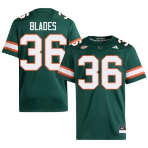 Canes Green 2026-27 #36 College Football Men's Bennie Blades Jersey 416092-128