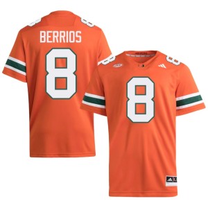 UM Braxton Berrios Orange College Football Stitched Mens #8 Jersey 500948-688