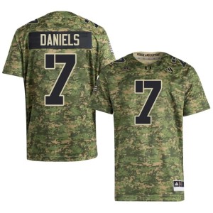 UMiami Camo #7 Player College Football Men CJ Daniels Jerseys 811207-912