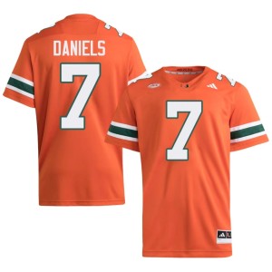 UMiami Hurricanes #7 College Football 2026-27 Orange CJ Daniels Men's Jerseys 207525-175