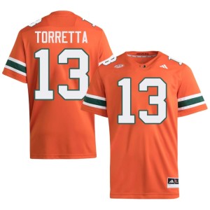 Miami Orange Gino Torretta Men #13 High School College Football Jerseys 975481-497