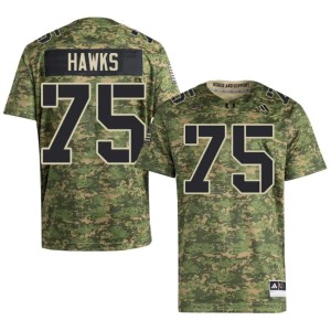 Miami Hurricanes University Men College Football Jacob Hawks #75 Camo Jersey 370293-935