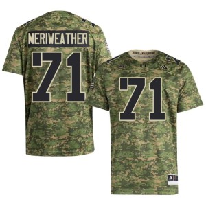 University of Miami Jamal Meriweather NCAA College Football Camo Men's #71 Jersey 380322-184
