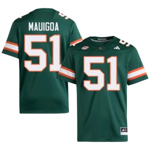 University of Miami Kiko Mauigoa Green Mens #51 College Football 2026 Jerseys 476295-108