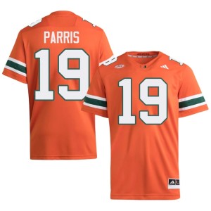Miami Hurricanes College Football Milan Parris Orange Mens 2026 #19 Jerseys 544210-171