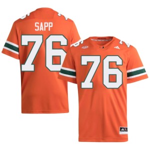 The U University Warren Sapp Men College Football #76 Orange Jerseys 772581-699