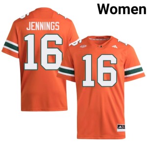 UMiami Hurricanes Ja'Boree Antoine Embroidery Women Orange College Football #16 Jersey 710977-106