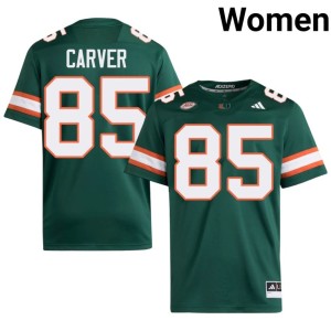 University of Miami Jackson Carver College Football #85 Green High School Womens Jerseys 117558-338