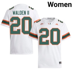 The U College Football Womens Terrell Walden II #20 White Stitched Jersey 430998-878