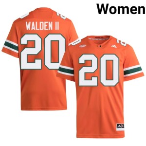 UMiami Womens Orange Alumni #20 Terrell Walden II College Football Jerseys 755037-305