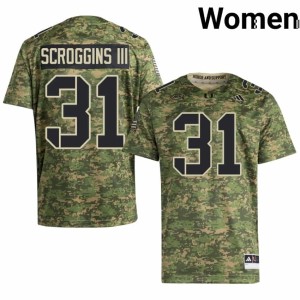 Miami Hurricanes Camo Womens Herbert Scroggins III Alumni College Football #31 Jerseys 264647-984