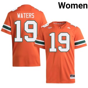 Miami Orange Jaelen Waters #19 College Football Womens 2026 Jerseys 311644-885