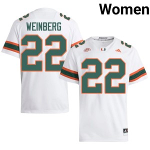 The U Jake Weinberg College Football White #22 Womens 2026-27 Jerseys 306342-653