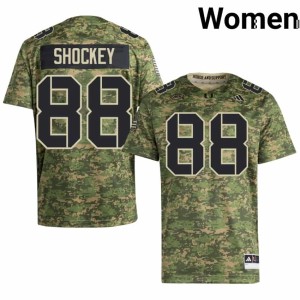 Hurricanes Jeremy Shockey #88 Embroidery College Football Womens Camo Jerseys 768489-736