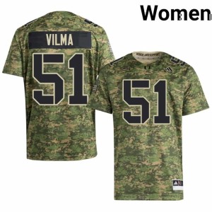 Miami of Florida Replica Camo #51 Jonathan Vilma College Football Women's Jerseys 285823-117