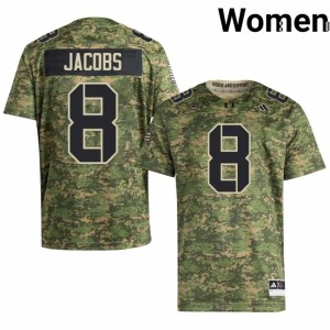 UM College Football Camo Stitched #8 Vandrevius Jacobs Women Jersey 149748-913
