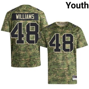 Miami Official Youth Andres Williams #48 College Football Camo Jerseys 929100-691