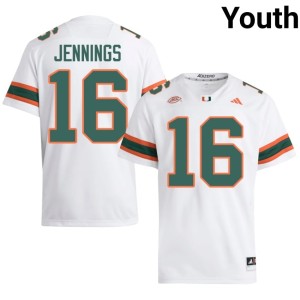 UM #16 Youth White Ja'Boree Antoine Embroidery College Football Jerseys 545088-456
