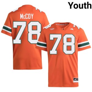UM Game #78 Matthew McCoy Youth Orange College Football Jerseys 416315-859