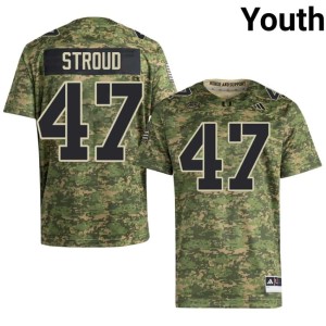 Canes University Stone Stroud Camo Youth College Football #47 Jersey 327712-121