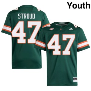 Canes Stone Stroud Youth #47 Green College Football 2026-27 Jersey 600067-927