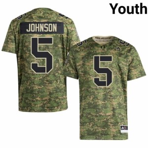 Miami Andre Johnson Limited Camo Youth College Football #5 Jersey 888430-255