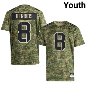 UM Camo Game Braxton Berrios College Football #8 Youth Jersey 987920-687