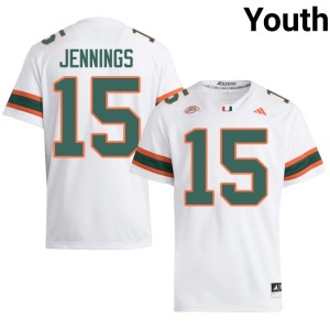 UM Youth Brody Jennings #15 Limited College Football White Jerseys 870566-921