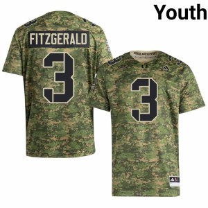 Miami #3 Camo Youth Bryce Fitzgerald Stitched College Football Jersey 551689-540