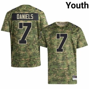 UM Camo College Football #7 CJ Daniels Official Youth Jersey 404277-255