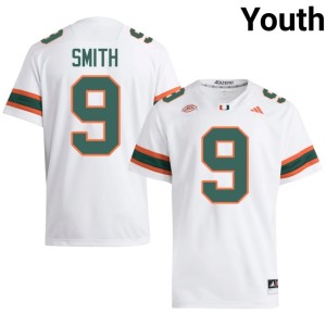 The U Youth White Chase Smith College Football NCAA #9 Jersey 689023-367