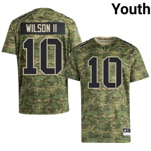 Hurricanes Camo Damon Wilson II #10 2026 College Football Youth Jerseys 519562-278