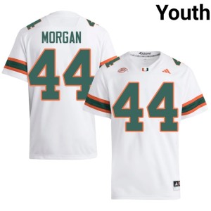 Miami Hurricanes College Football White Replica #44 Youth Dan Morgan Jerseys 789807-606