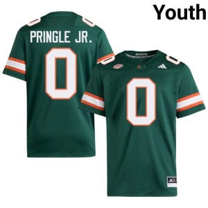 UMiami #0 Green Youth University Girard Pringle Jr. College Football Jerseys 937023-439