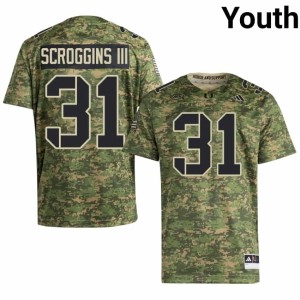 UM Hurricanes Player Herbert Scroggins III College Football Camo Youth #31 Jerseys 399462-768