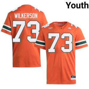 The U College Football Orange #73 Jaden Wilkerson Youth 2026-27 Jersey 947327-103