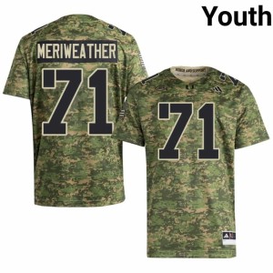 UM College Football High School #71 Youth Camo Jamal Meriweather Jerseys 534612-287