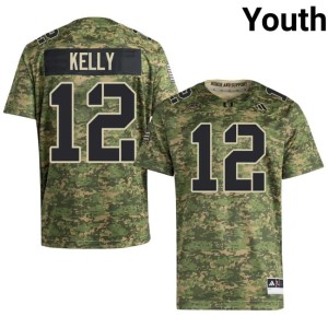 UM College Football Youth Camo Limited Jim Kelly #12 Jerseys 532653-448